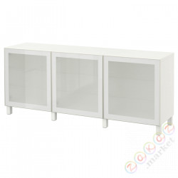 ⭐BESTA⭐Сочетание с дверь, белый/Glassvik/Stubbarp Белый матовое стекло, 180x42x74 cm⭐ИКЕА-69139943