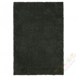 ⭐VINDEBAK⭐Ковровая дорожка сdługim włosiem, темно-зеленый, 133x195 cm⭐ИКЕА-60507888