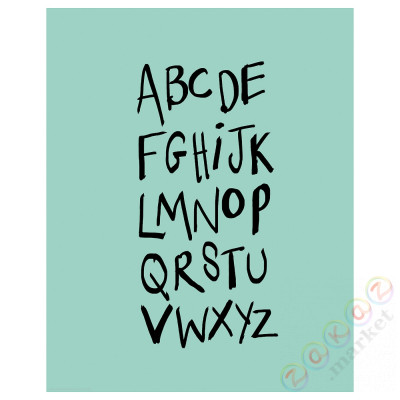 ⭐BILD⭐Плакат, alfabet, 40x50 cm⭐ИКЕА-20435978