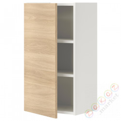 ⭐ENHET⭐настенный шкаф 2полки/дверь, белый/подражание. дуб, 40x32x75 cm⭐ИКЕА-79320999