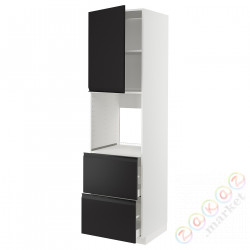 ⭐METOD / MAXIMERA⭐Утром доктора/2fr/2в шу, белый/Upplöv матантрацит, 60x60x220 cm⭐ИКЕА-29494138