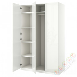 ⭐PAX / FARDAL⭐Комбинация шкафов, белый/глянцевый белый, 150x60x236 cm⭐ИКЕА-49429745