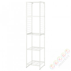 ⭐JOSTEIN⭐Книжный шкаф с kratką, внутренности/снаружи/drut белый, 42x40x180 cm⭐ИКЕА-19437252