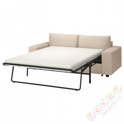 ⭐VIMLE⭐Диван 2-человекowa разложитьadана, сширокийmi связаныokietnikami/Халларп бежевый⭐ИКЕА-59537042