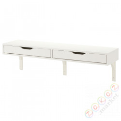 ⭐EKBY ALEX / RAMSHULT⭐настенные полки, белый/белый, 119x29 cm⭐ИКЕА-39290956