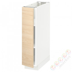 ⭐METOD⭐Кабинет ул./полки, белый/Askersund яркий узор ясеня, 20x60 cm⭐ИКЕА-59465686