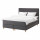 ⭐DUNVIK⭐Континентальная кровать, Valevåg средняя твердость/Туссой темно-серый, 180x200 cm⭐ИКЕА-69419750