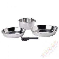 ⭐SLATROCKA⭐Naczynia do got. ze zdejm. uchwytem, нержавеющая сталь⭐ИКЕА-00560586