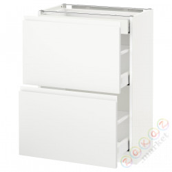 ⭐METOD / MAXIMERA⭐Sсstj 2fr/3шу, белый/Voxtorpматовый белый, 60x37 cm⭐ИКЕА-09112833