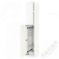 ⭐METOD⭐Высокий шкаф/домашний интерьер, белый/Рингхульт белый, 40x60x240 cm⭐ИКЕА-49458040