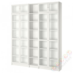 ⭐BILLY / OXBERG⭐Книжный шкаф, белый, 200x30x237 cm⭐ИКЕА-49017834