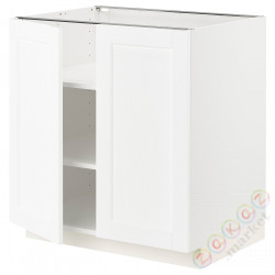⭐METOD⭐Кабинет stj/полки/2 дверь, белый Enköping/белый имитация дерева, 80x60 cm⭐ИКЕА-49473366