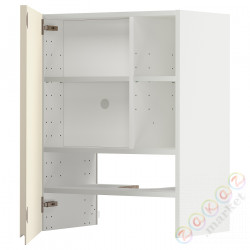 ⭐METOD⭐Шкаф okaнадa сполка/Drzс упражнениями, белый/Voxtorpглянцевый светло-бежевый, 60x80 cm⭐ИКЕА-69504480