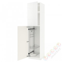 ⭐METOD⭐Высокий шкаф/домашний интерьер, белый/Рингхульт белый, 60x60x240 cm⭐ИКЕА-09458867