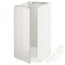 ⭐METOD⭐Кабинет stj. на раковине/Сортировать. трата, белый/Ringhult светло-серый, 40x60 cm⭐ИКЕА-99464703