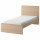 ⭐MALM⭐Łóżko, дубовый шпон, беленый/Åbygda жесткий, 90x200 cm⭐ИКЕА-69536848 ⭐MALM⭐Łóżko, дубовый шпон, беленый/Åbygda жесткий, 90x200 cm⭐ИКЕА-69536848