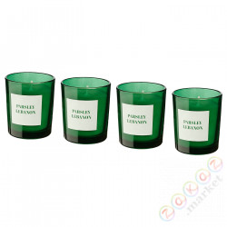 ⭐RINGLAD⭐Свеча ароматическая w стаканe, pietruszka/зеленый⭐ИКЕА-70514614