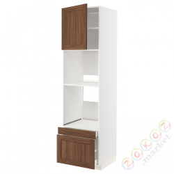 ⭐METOD / MAXIMERA⭐Рано утром/пирог ком доктор/2 шу, белый Enköping/коричневый орех, 60x60x220 cm⭐ИКЕА-19475220