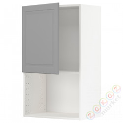 ⭐METOD⭐Микроволновая печь, белый/Bodbyn Серый, 60x100 cm⭐ИКЕА-49464692