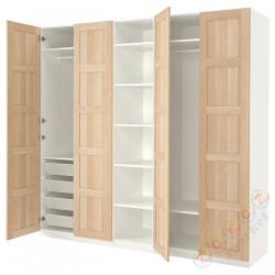 ⭐PAX / BERGSBO⭐Гардероб, белый/под беленый дуб, 250x60x236 cm⭐ИКЕА-19478025