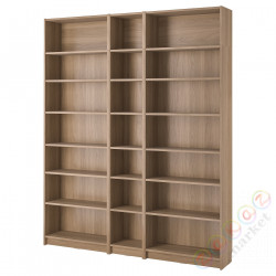 ⭐BILLY⭐Комбинация стойки с nadstawkami, подражание. дуб, 200x28x237 cm⭐ИКЕА-89483537