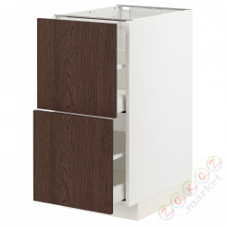 ⭐METOD / MAXIMERA⭐Sсstj 2fr/2в шу, белый/Sinarp коричневый, 40x60 cm⭐ИКЕА-19404077