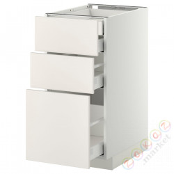 ⭐METOD / MAXIMERA⭐3 пт/2n/śr/в шу, белый/Веддинге белый, 40x60 cm⭐ИКЕА-89915895