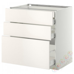 ⭐METOD / MAXIMERA⭐3 пт/2n/śr/в шу, белый/Веддинге белый, 80x60 cm⭐ИКЕА-09915899