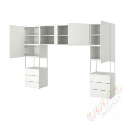⭐PLATSA⭐Шкаф 7 дверь + 6 ящиков, белый/Fonnes white, 300x42x201 cm⭐ИКЕА-69325214