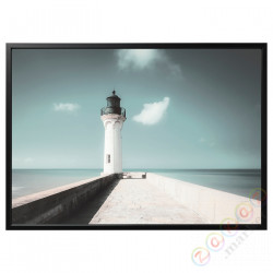 ⭐BJORKSTA⭐Картина в рамке, Белый latarnie/черный, 140x100 cm⭐ИКЕА-79508920