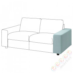 ⭐VIMLE⭐Подлокотник, сширокийmi связаныokietnikami/Saxemara светло-синий⭐ИКЕА-89409123