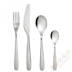 ⭐TILLAGD⭐Набор столовых приборов, 24 шт.., нержавеющая сталь⭐ИКЕА-20407555