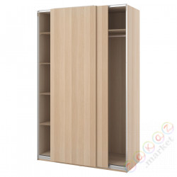 ⭐PAX / HASVIK⭐Гардероб, под беленый дуб/под беленый дуб, 150x66x236 cm⭐ИКЕА-09435970