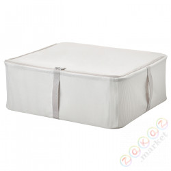 ⭐HEMMAFIXARE⭐Контейнер для одежды/постельные принадлежности, tkanina полосатый/белый/Серый, 44x51x19 cm⭐ИКЕА-20503910