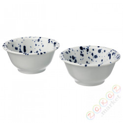 ⭐SILVERSIDA⭐чаша, шаблон/синий, 14 cm⭐ИКЕА-50565690