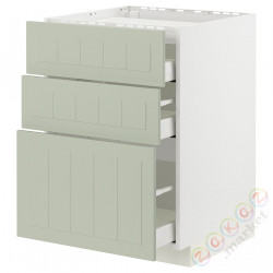 ⭐METOD / MAXIMERA⭐Ша ул/3fr/3шу, белый/Stensund светло-зеленый, 60x60 cm⭐ИКЕА-39486227