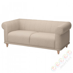 ⭐VISKAFORS⭐Диван 2-человекowa, Lejde светло-бежевый/береза⭐ИКЕА-79443212