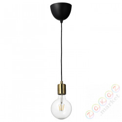 ⭐SKAFTET / LUNNOM⭐Подвесной светильник сżarówką, латуньowане/Чистое стекло⭐ИКЕА-19494450