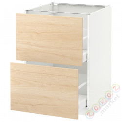 ⭐METOD / MAXIMERA⭐Sсstj 2fr/2в шу, белый/Askersund яркий узор ясеня, 60x60 cm⭐ИКЕА-59215838