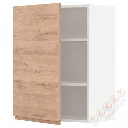 ⭐METOD⭐Навесной шкаф с полками, белый/Voxtorpподражание. дуб, 60x80 cm⭐ИКЕА-89458298