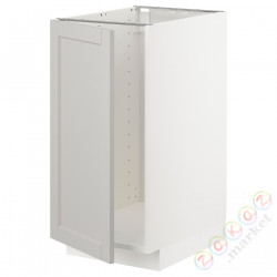 ⭐METOD⭐Кабинет stj. на раковине/Сортировать. трата, белый/Lerhyttan светло-серый, 40x60 cm⭐ИКЕА-09464062