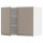 ⭐METOD⭐Навесной шкаф с полками/2 дверь, белый/Upplöv матciemnoбежевый, 80x60 cm⭐ИКЕА-49492001