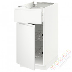 ⭐METOD / MAXIMERA⭐Кабинет stj/доктор/ящики/дверь, белый/Voxtorpматовый белый, 40x60 cm⭐ИКЕА-89469447