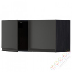 ⭐METOD⭐настенный шкаф/2 дверь, черный/Upplöv матантрацит, 80x40 cm⭐ИКЕА-99495455