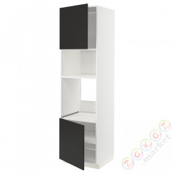 ⭐METOD⭐Шестой огромный/микрофон 2dr/половина, белый/Nickebo матантрацит, 60x60x220 cm⭐ИКЕА-09497595