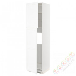 ⭐METOD⭐Shah ic с2 Drz, белый Enköping/белый имитация дерева, 60x60x220 cm⭐ИКЕА-99473533