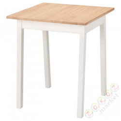 ⭐PINNTORP⭐Стол, светло-коричневое пятно/белое пятно, 65x65 cm⭐ИКЕА-50529466