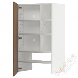 ⭐METOD⭐Шкаф okaнадa сполка/Drzс упражнениями, белый/Tistorp подражаниеacja коричневыйowego орехa, 60x100 cm⭐ИКЕА-59519340