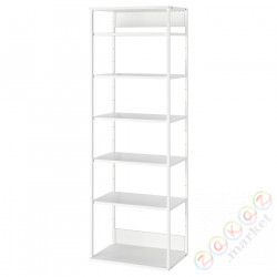 ⭐PLATSA⭐Открытый книжный шкаф, белый, 60x40x180 cm⭐ИКЕА-90452568