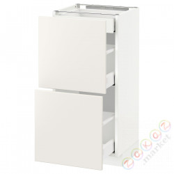 ⭐METOD / MAXIMERA⭐Sсstj 2fr/3шу, белый/Веддинге белый, 40x37 cm⭐ИКЕА-29051678